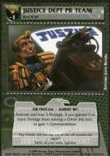 Justice Dept PR Team