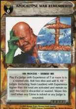 Apocalypse War Remembered