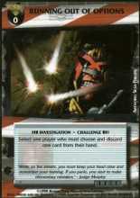 Running Out Of Options